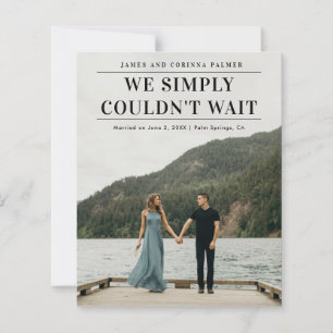 Papier Annonce de mariage avec photo à petit budget
