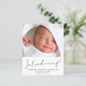 Papier Annonce de naissance avec photos sur budget (Debout devant)