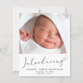 Papier Annonce de naissance avec photos sur budget (Devant)