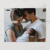 Papier Annonce de naissance double face Budget Two Photo (Dos)
