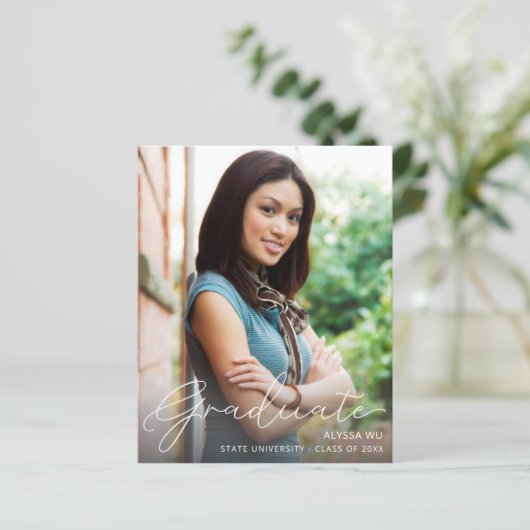 Papier Annonce de remise de diplôme avec modification de (Debout devant)