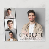 Papier Annonce de remise de diplôme moderne avec bande de (Devant)