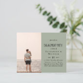 Papier ANNONCE D'INVITATION À UNE SÉANCE PHOTO Budget (Debout devant)