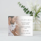 Papier Annonce du Fiançailles de script photo budgétaire (Debout devant)