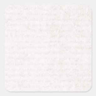  papier Antiek Frans schrijven Blank Vierkante Sticker