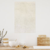  papier Antiek Ivory Parchment Background Poster (Keuken)