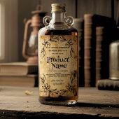 Papier antique Étiquette style apothecaire