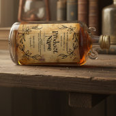 Papier antique Étiquette style apothecaire