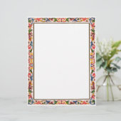 Papier Antique Floral Frontière Italie (Debout devant)