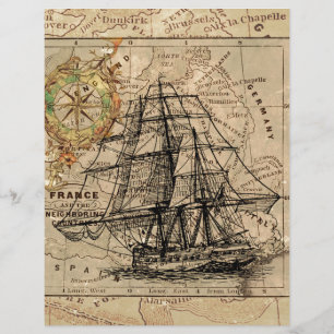 Papier Antique Old General France