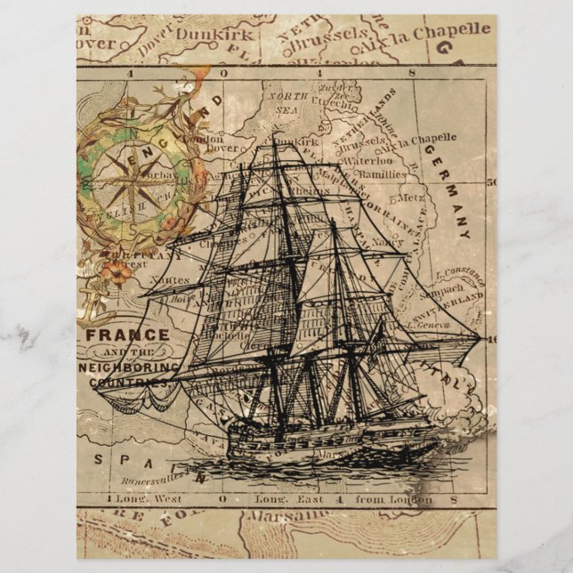 Papier Antique Old General France (Devant)