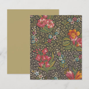 Papier Antique Toile de Jouy 1800 Branches florales