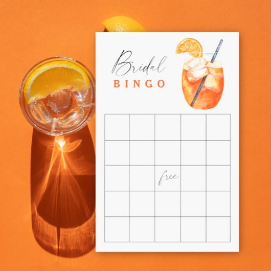 Papier Aperol Spritz Brive jeu de bingo