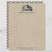 Papier Apiculture Apiary commerce de miel frais (Devant / Derrière)