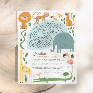 Papier Appel à Tous les Fêtards à Petit Prix Fête d'ann