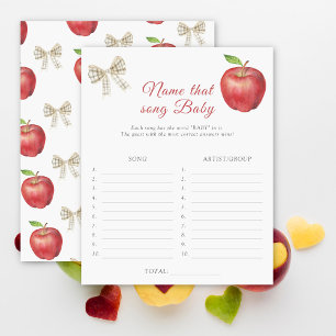 Papier Apple baby shower Nom cette chanson jeu bébé