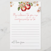 Papier Apple of Our Eye Advice for the Parents Card (Devant)