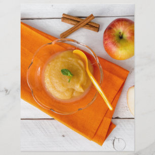 Papier Applesauce à la cannelle et cuillère orange
