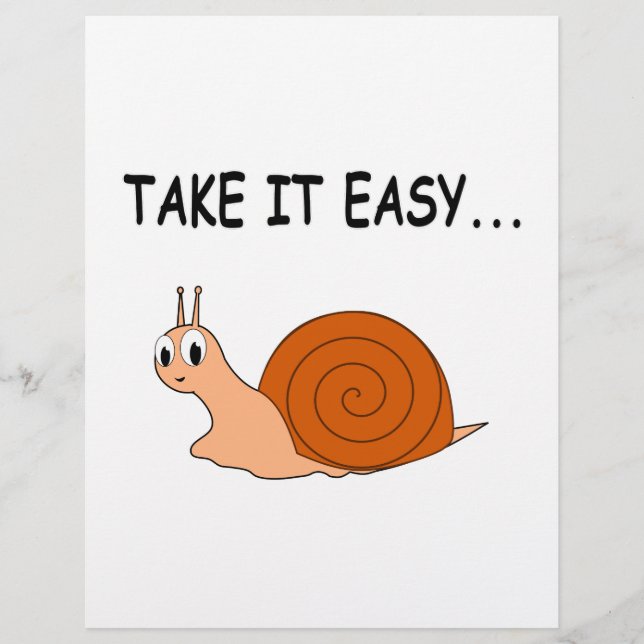 Papier Apportez-le facilement mignon escargot de dessin (Devant)