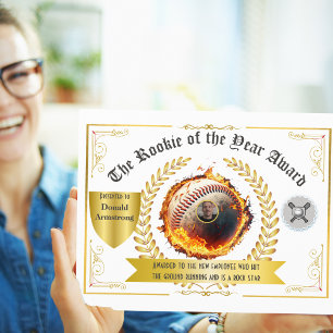 Papier Appréciation amusante de l'employé - Rookie de l'a