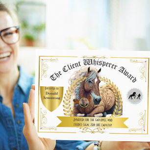 Papier Appréciation amusante de l'employé - Whisperer cli