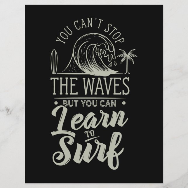 Papier Apprendre Au Surf (Devant)