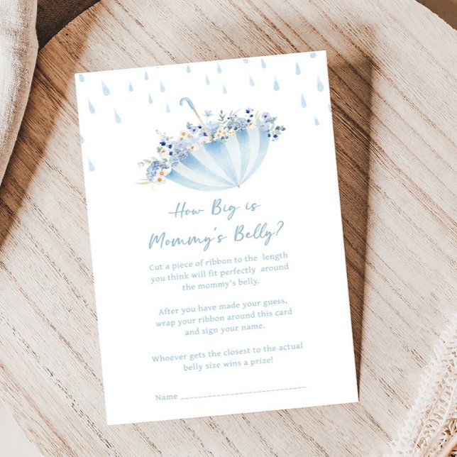 Papier April Bring May Flowers Shower How Big Is Games (April Shower Bring May Flowers Baby Shower Game)