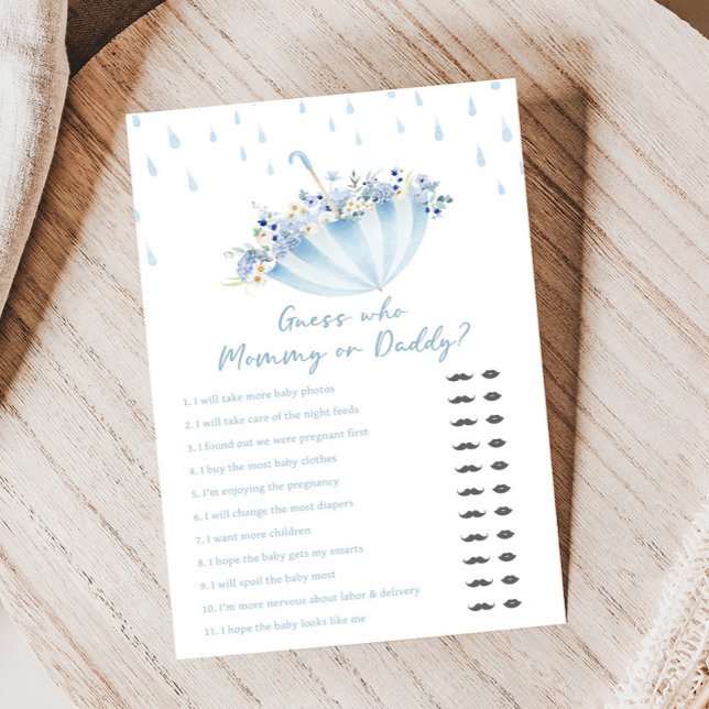 Papier April Shower Bring May Flowers Shower Guess Games (April Shower Bring May Flowers Baby Shower Game)