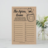 Papier Apron nuptiale douche anglais jeu espagnol (Debout devant)