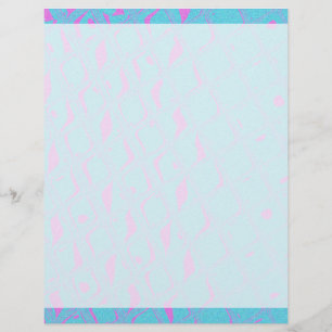Papier Aqua bleu rose chaud géométrique abstrait numériqu