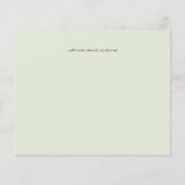 Papier Aqua Blue Floral Mariage (Dos)