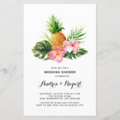 Papier Aquarelle ananas Wedding shower tropical (Devant)