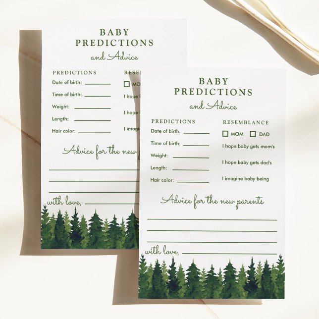 Papier Aquarelle Arbres verts Prédictions et conseils (Créateur téléchargé)