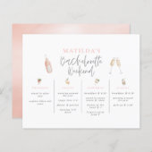 Papier Aquarelle Bachelorette week-end (Devant / Derrière)