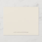 Papier Aquarelle beige Vert feuillage Conseil mariage (Dos)