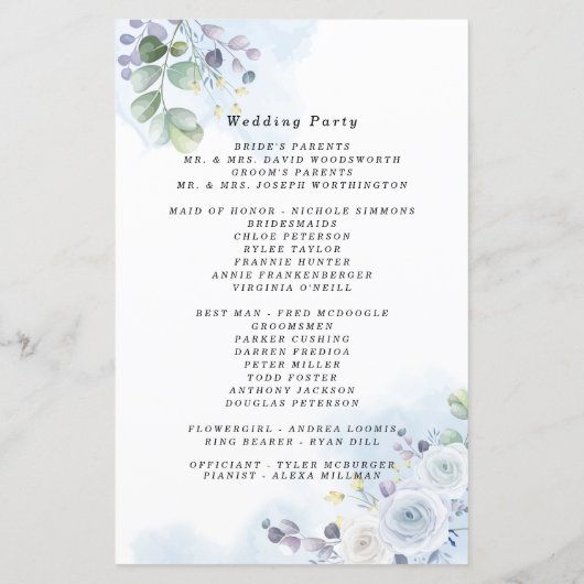 Papier Aquarelle bleu clair (Dos)