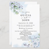 Papier Aquarelle bleu clair (Devant / Derrière)