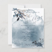 Papier Aquarelle bleue Winterberry (Devant)