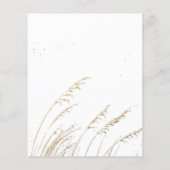 Papier Aquarelle Boho Floral | Invitations de mariage (Dos)