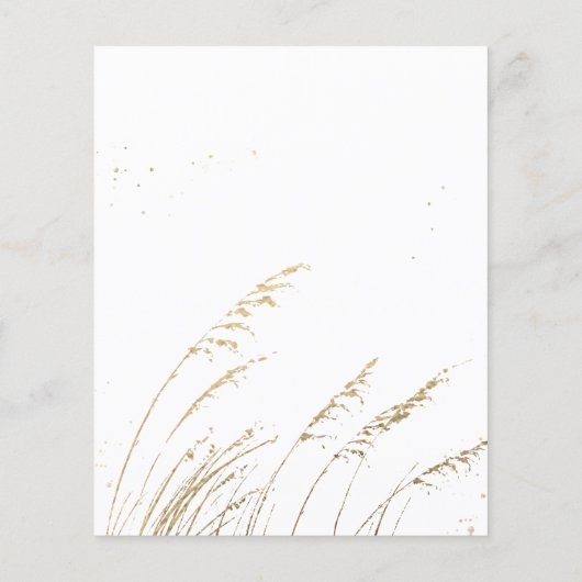 Papier Aquarelle Boho Floral | Invitations de mariage (Dos)