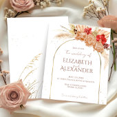 Papier Aquarelle Boho Floral | Invitations de mariage