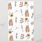 Papier Aquarelle Boho Genre Neutre Baby shower Jeux (Dos)