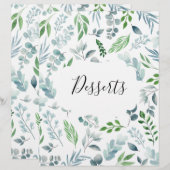 Papier Aquarelle Botanique Recette Classeur Divider d'ong (Devant / Derrière)