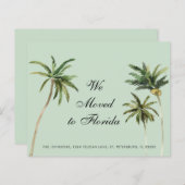 Papier Aquarelle Budget Palm Trees Déplacement Faire-part (Devant / Derrière)