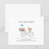 Papier Aquarelle budgétaire Nouveau Faire-part de déplace (Devant / Derrière)