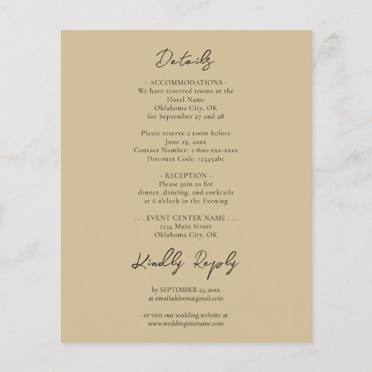 Papier Aquarelle Champ de blé Mariage occidental Tout en  (Dos)