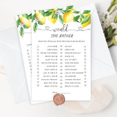 Papier Aquarelle citron Voudrait-elle plutôt le jeu nupti