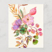 Papier Aquarelle couleur budget Couples Floral Douche (Dos)