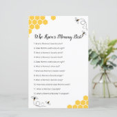 Papier Aquarelle d'abeille qui connaît maman meilleur jeu (Debout devant)