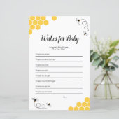 Papier Aquarelle d'abeilles souhaits pour le jeu bébé (Debout devant)